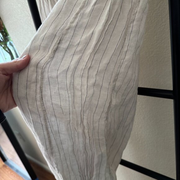 Terzo Millennio Italian Linen Pinstripe Pants Size Large - Picture 4 of 6